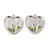 Brass Enamel Pendants KK-S368-10P-1