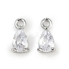 Brass Micro Pave Cubic Zirconia Pendants KK-K374-07P-03-1
