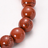 Natural Red Jasper Beaded Stretch Bracelets BJEW-Q692-19-10mm-2