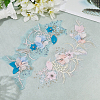 Polyester Embroidery Lace Sewing Ornaments DIY-WH2031-077B-01-6