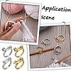 8Pcs 4 Style Alloy Cuff Rings RJEW-SC0001-10-5