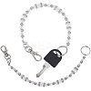 2Pcs Glass Keychain HJEW-SC0002-31-6