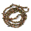 Natural Unakite Beads Strands LS-G-G0003-B13-3