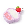 Opaque Resin Imitation Food Pendants RESI-D064-03P-19-2