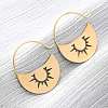 304 Stainless Steel Dangle Earrings EJEW-Z118-07G-01-1