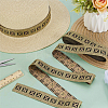 10M Ethnic Style Polyester Flower Jacquard Ribbon OCOR-WH0090-038C-5