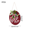 Wooden Ornaments HJEW-WH0006-41-4