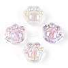 Transparent Acrylic Beads TACR-P004-01-4