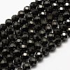 Natural Black Spinel Beads Strands G-G682-23-8mm-1