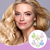 24Pcs 6 Colors Tulip Transparent Acrylic Pendants PALLOY-GO00051-6