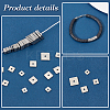 400Pcs 4 Styles 304 Stainless Steel Spacer Beads STAS-PH0019-77-4