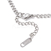 3.5MM 304 Stainless Steel Curb Chain Necklace Making AJEW-JB01465-02-4