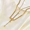 Ion Plating(IP) 304 Stainless Steel Chain Necklaces NJEW-M078-14G-1