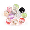 Two Tone Transparent Resin Beads RESI-N042-10mm-12-1