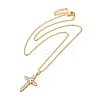 Real 18K Gold Plated Brass Micro Pave Clear Cubic Zirconia Pendant Necklaces for Women LS-NJEW-K381-03B-B-2