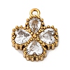 304 Stainless Steel Cubic Zirconia Pendants STAS-R141-01G-03-1