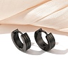 304 Stainless Steel Polishing Effect Hoop Earrings EJEW-M001-40C-EB-1