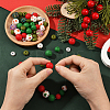 64Pcs Round & Rondelle Food Grade Eco-Friendly Silicone Beads SIL-SP0001-19G-4