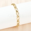 304 Stainless Steel Link Chain Bracelets for Women BJEW-Z143-22G-02-3