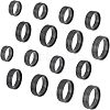 16Pcs 8 Size 316 Stainless Steel Grooved Finger Ring for Men Women RJEW-DC0001-09B-2