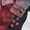 40Pcs Barrel Plating Alloy Pendants ENAM-FP0002-46-5