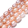 Natural Cultured Freshwater Pearl Beads Strands PEAR-N012-06H-1