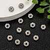 Brass Grade A Crystal Rhinestone Spacer Beads RB-A006-6MM-N-6