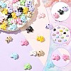 45Pcs 9 Colors Baking Paint Zinc Alloy Beads FIND-CJ0003-97-3