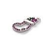 Christmas Series Brass Micro Pave Cubic Zirconia Pendants KK-Q010-01P-01A-2