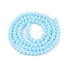 Opaque Solid Color Imitation Jade Glass Beads Strands EGLA-A044-P3mm-D06-3