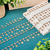 Handmade Rhinestone Flat Round Link Chains CHC-TA0001-35-5