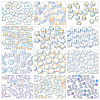 240Pcs 12 Style Electroplate Crystal Glass Bicone Beads GLAA-AR0001-15-1