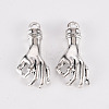 Tibetan Style Alloy Pendants TIBE-N010-55AS-RS-1