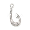 Brass Micro Pave Cubic Zirconia Pendants KK-L229-064P-1
