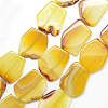 Natural Striped Agate/Banded Agate Beads Strands G-S235-03-1