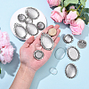 5Pcs Vintage Tibetan Alloy Brooch Cabochon Bezel Settings FIND-YW0009-70-4