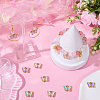 30Pcs Glass Pendants FIND-SC0015-11-3