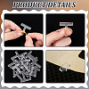 24Pcs Acrylic Craft Honeycomb Dowel Pins FIND-BC0013-60C-4