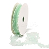 20 Yards Polyester Pleated Elastic Lace Trim SRIB-M015-01H-1