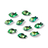 Electroplate Transparent Glass Pendants GLAA-A008-09C-1