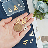 12Pcs 6 Style Ion Plating(IP) 201 Stainless Steel Pendants STAS-UN0032-19-2