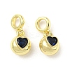 Brass with Cubic Zirconia Pendants FIND-Z023-20A-1