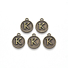 Alloy Pendant Cabochon Settings PALLOY-N156-01K-AB-1