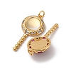 Brass Micro Pave Cubic Zirconia Pendants KK-U076-04G-2