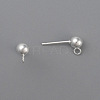 304 Stainless Steel Ball Stud Earring Post STAS-H410-10S-B-2