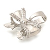 Brass Micro Pave Cubic Zirconia Charms KK-S049-17P-2