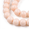 Opaque Solid Color Glass Beads Strands X-GLAA-T032-P10mm-09-3