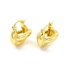 Brass Interlocking Rings Kont Hoop Earrings for Women EJEW-E273-02LG-1