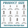 120Pcs 12 Styles Tibetan Style Alloy Tube Beads FIND-PH0020-79-2