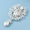Zinc Alloy Glass Big Pendants LS-PALLOY-Z017-02B-S-2